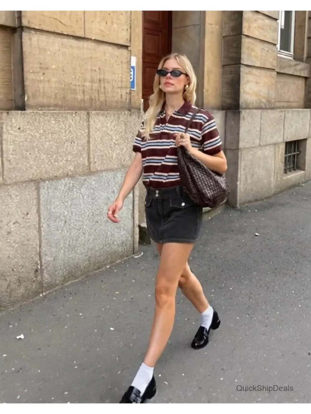 Women's Denim Mini Skirt with Built-in Shorts Low Rise A-line Jean Skort 2026